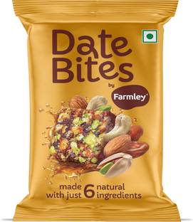 Farmley Date Bites | Indian Sweets | Dry Fruits Barfi | No Added Sugar | Dates, Almonds, Cashews, Pistachios