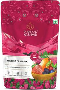Purezza Kashmir Berries & Fruits Mix Black-Currant, Kiwi, Blueberry, Strawberry, Cranberry 200g Assorted Fruit