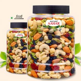 Nature Aahar Mix Dry Fruit |nutmix |cashews,almonds,riasins,figs ,pistachios (250gm*2) Amla, Cashews, Raisins, Pistachios, Figs, Dry Dates