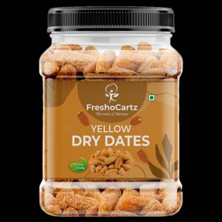 FreshoCartz Yellow Dry Dates | Chuhara | Pili Kharak | Sukha Khajur | Dry Fruits Dates | Dates