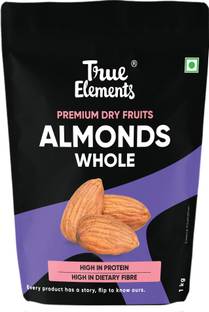 True Elements California Almonds, Premium Dryfruits Badam Almonds