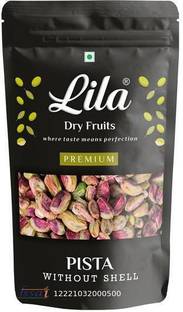 lila dry fruits Pistachios Kernels Without Shell | Sada Pista | Bada Pista | Mota Pista | Pista Without Shell | Vaccum Pack |100 G Pistachios