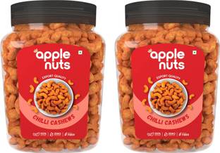 apple nuts Premium Chilli Roasted Cashew | Healthy Snacking | Crunchy & Delicious Cashews