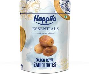 Happilo Essential Golden Royal Zahidi Dates, Rich in Nutrients, Vitamins, Minerals Dates