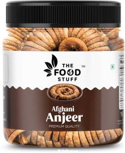 THE FOOD STUFF DRY FIGS PREMIUM ANJEER BOLD AND SOFT FIGS 1KG JAR PACK J13 Figs