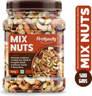 Prettynutty Healthy Nutmix | Mixed Dryfruits | Source of Vitamin and Minerals