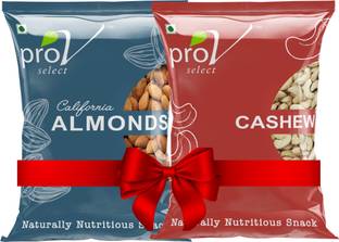 ProV Select Almond and Cashew (Combo Pack, 2*200 g) (400 g) Almonds, Cashews