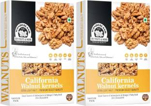 WONDERLAND Foods California Walnut Kernels Premium Quality 400g Box (Pack of 2) (200g Each) (Snow White Color) Walnuts