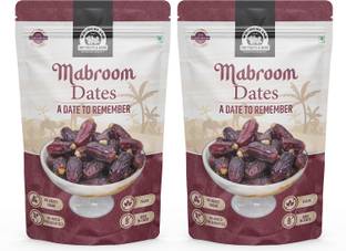WONDERLAND Foods - Mabroom Dates 400g | Organic Soft & Handpicked | Khajoor | Khajur | Dry Dates