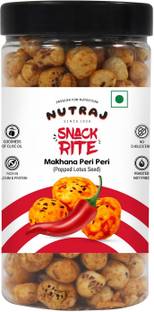 Nutraj Snackrite Peri Peri Foxnut 70g, Foxnut Roasted in Olive Oil, Roasted Makhana Fox Nut