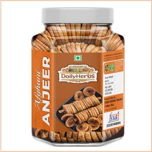 DAILYHERBS Premium Dried Afghani Anjeer | Dryfruits Figs | Fresh Dried Figs