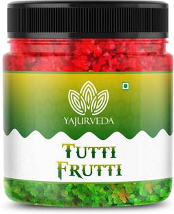 Yajurveda Tutti Frutti for Cake | Tuti Fruti | Cherries | Mixed Colours Papaya Cherries