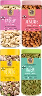 41 foods Dry fruits combo pack of Kismis Pista Kaju Badam 1 KG Almonds, Cashews, Raisins, Pistachios