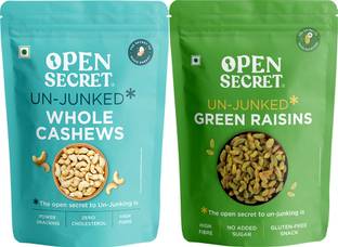 OPEN SECRET Premium Dry Fruits Combo � Kaju Cashews, Kishmish Green Raisins Assorted Nuts