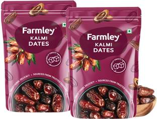 Farmley Kalmi Dates Pack Of 2 | Naturally Sweet Khajoor Dry Fruit Dates