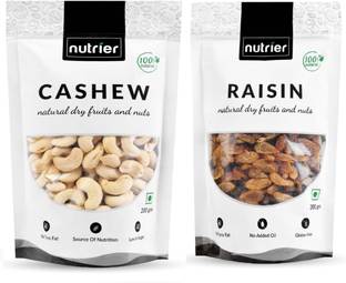 NUTRIER Premium Natural Raisins, Cashews