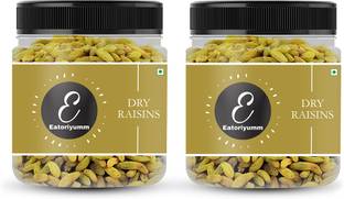 Eatoriyumm Seedless Green Raisins Dried Kishmish, Naturally Sweet Raisins
