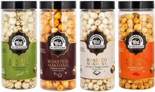 WONDERLAND Roasted Makhana Wasabi, Sriracha, Sea Salt Vinegar & Peri Peri Assorted Nuts