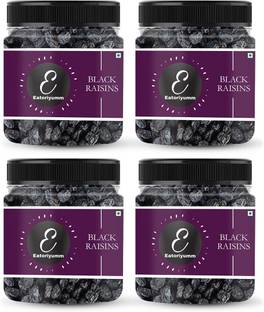 Eatoriyumm Black Raisins |Seedless Dry Grapes | Kali Kishmish Raisins