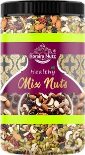 Horaira Nutz Premium Healthy Breakfast Dryfruits Mix Nuts 500g Almonds, Cashews, Cherries, Assorted Seeds & Nuts, Raisins, Walnuts
