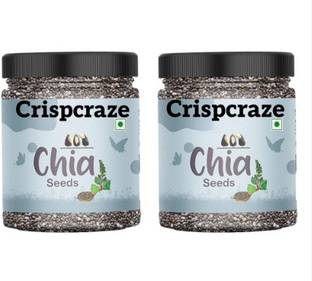 crispcraze Healthy and Nutritious (Chia Seeds) seeds , (250 gms each) Chia Seeds (250g*2 )