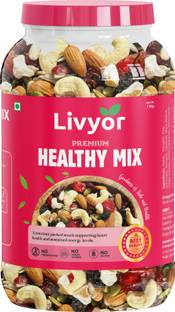 LIVYOR Healthy Mix Nuts, Seeds and Berries Combo Pack, Mixed Dry Fruits