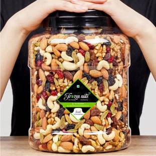 Frozen nuts Trail Mix 1Kg Mixed Dry Fruits ,Nut mix ,Berries & Seeds 12+ in 1 Healthy Snack Almonds, Cashews, Raisins, Walnuts, Kiwi, Assorted Fruits & Nuts