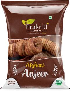 Prakriti Naturals Premium Dried Afghani Anjeer 1Kg Pack | Rich source of Fibre Calcium & Iron Figs