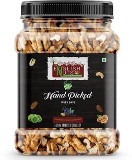 ENGLISH NUTS 1 Kg Walnut Kernels Brown Quarter Akhrot Giri | Jar Pack | Economical Price Walnuts, Kernels