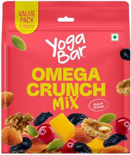 Yogabar Omega Crunch Mix - Weekly Pack Dry Fruits Mix Rich in Omega 3 Cranberries, Walnuts, Almonds, Mango