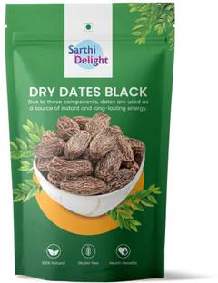 Sarthi Delight Black Dry Dates | Dry Chuhara | Pili Kharak | Khajur | Dry Fruits Dates | Dry Dates