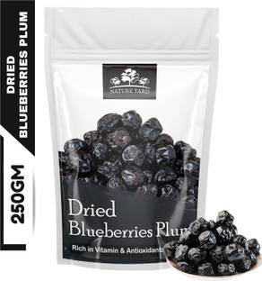 NATURE YARD Dried Whole Blueberry Dry Fruits Plum - 100% Natural Dehydrated Blueberries Blueberry