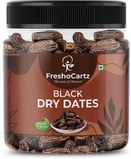 FreshoCartz Black Dry Dates | Kala Sukha Khajoor | Dry Chuara | Kali Kharak | Dry Dates