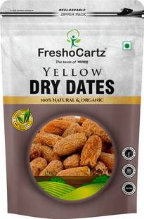 FreshoCartz Yellow Dry Dates | Dry Chuhara | Sukha Khajur | | Pili Kharak | Kharek | Chuara Dry Dates