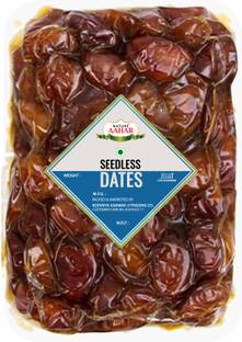 Nature Aahar organic Seedless Dates Pin Khajur Arabian Dates, Dry Fruit Dates (1kg) Dates