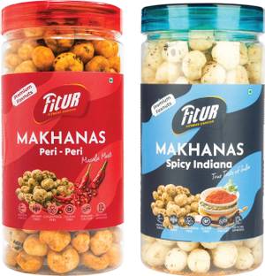 FitUR Roasted & Flavored Makhana Combo Pack Super Delicious Healthy Snack Fox Nut