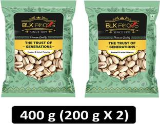 BLK FOODS Tasty Crunchy (200g X 2)400g Jumbo Pistachio Roasted & Salted (Inshell) Pistachios
