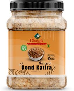 Dhawak Gond Katira Edible Gum |Tragacanth Gum Jar Pack Dried Gum
