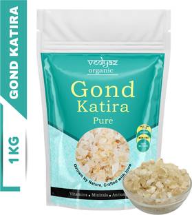 Vedyaz Organic Gond Katira |Tragacanth Gum (Amazing Cooling Properties) Good for Constupation Dried Gum