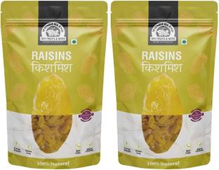 WONDERLAND Foods(Device) Premium Plain Raisins Kishmish, 400g Pack of 2 (200g Each) Raisins