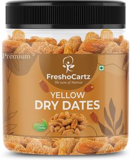FreshoCartz Yellow Dry Dates | Dry Chuhara | Pili Kharak | Khajoor | Dry Fruits Dates | Dates