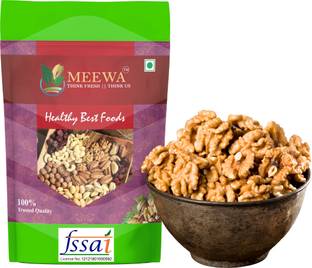MEEWA Premium Walnut Kernel | Light Brown Halves Without Shell | Akroth Giri in 2 Pcs Walnuts, Kernels