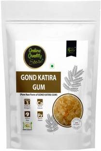 Online Quality Store Gond Katira - 100g ( Edible Gum ) | Tragacanth Gum | Almond Gum Badam Pisin | Dried Gum