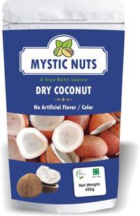 mystic Nuts Fresh Dry Coconut | Natural dry coconut khopra (sukha nariyal) -250g Dry Copra