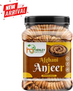 HENLEY Premium Natural Afghani Anjeer 1kg | Rich in Iron | Fibre & Vitamins Dry Figs Figs
