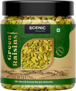 SCENIC Snacks Premium Green Raisins (Kishmish) Raisins