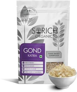 Sorich Organics Gond Katira|Weight Management|Edible Tragacanth Gum Crystals|High Cooling patrs Assorted Seeds & Nuts
