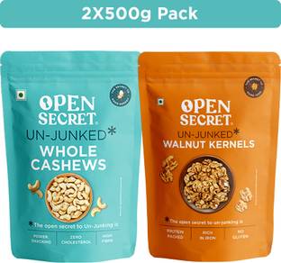 OPEN SECRET Premium Dry Fruits Combo � Kaju Cashews, Akhrot Walnuts Assorted Nuts