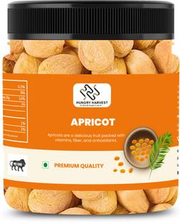 HUNGRY HARVEST Dried Apricot Dry Fruits, Dried Apricot Soft and Big Size Khumani | Jar Pack Apricots