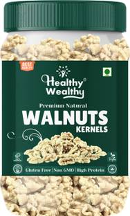 Healthy Wealthy Natural Dried Walnut Kernels (Akhrot Giri) Jar Walnuts